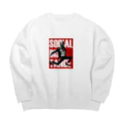 ShogoのSOCIAL DISTANCE Big Crew Neck Sweatshirt