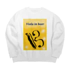 がしゃがしゃの髑髏のViola in beer Big Crew Neck Sweatshirt