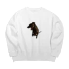 松若園芸の実家の犬 Big Crew Neck Sweatshirt