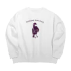 NIKORASU GOのユーモアカラスデザイン「そこへ並べ」（Tシャツ・パーカー・グッズ・ETC） Big Crew Neck Sweatshirt