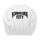 jimotyの鎌倉　KAMAKURA　カマクラシティ Big Crew Neck Sweatshirt