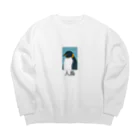 あかぺんぎんの和風__PENGUIN Big Crew Neck Sweatshirt