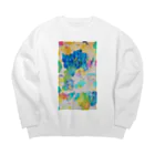 yutu00(ゆつぜろぜろ)の熱帯魚 Big Crew Neck Sweatshirt