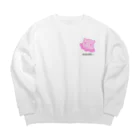 yurinfeのめんどくさいめんだこ。 Big Crew Neck Sweatshirt