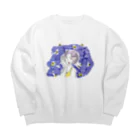 ricoのロマンティックちゃん Big Crew Neck Sweatshirt