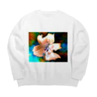 でおきしりぼ子の実験室の宇宙(そら)に咲く花 Big Crew Neck Sweatshirt