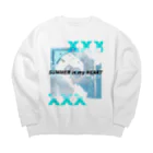 SAWDALIGHT/icesawderのSUMMER in my HEART Big Crew Neck Sweatshirt