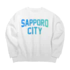 JIMOTO Wear Local Japanの札幌市 SAPPORO CITY Big Crew Neck Sweatshirt