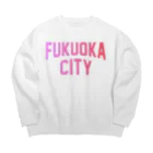 JIMOTO Wear Local Japanの福岡市 FUKUOKA CITY Big Crew Neck Sweatshirt