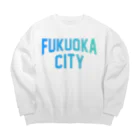 JIMOTOE Wear Local Japanの福岡市 FUKUOKA CITY Big Crew Neck Sweatshirt