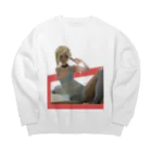 可愛い女の子職人vent4444の後光 Big Crew Neck Sweatshirt