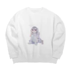 moii_の「時短で描ける方法」を検索するメイド服っぽい女の子 Big Crew Neck Sweatshirt