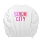 JIMOTO Wear Local Japanの仙台市 SENDAI CITY Big Crew Neck Sweatshirt