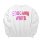 JIMOTO Wear Local Japanの 江戸川区 EDOGAWA WARD Big Crew Neck Sweatshirt