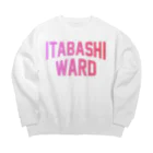 JIMOTO Wear Local Japanの板橋区 ITABASHI WARD Big Crew Neck Sweatshirt