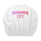 JIMOTOE Wear Local Japanの西宮市 NISHINOMIYA CITY Big Crew Neck Sweatshirt