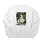 佐々木のフランス　パリの蚤の市の人形 Big Crew Neck Sweatshirt