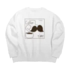 ぱくちのお店の珈琲時間 Big Crew Neck Sweatshirt