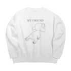 Hi-Bo©️のＭＹ　ＦＲＩＥＮＤ Big Crew Neck Sweatshirt