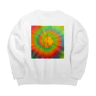 gemgemshopのサイケデリック Big Crew Neck Sweatshirt