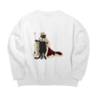 猫柳の王様ねこさん Big Crew Neck Sweatshirt