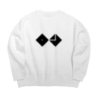 麻雀の麻雀/ロン② Big Crew Neck Sweatshirt