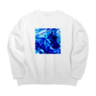 青空骨董市のガラスの記憶 -yuragi- Big Crew Neck Sweatshirt