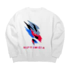 HAPPY M●NSたぁのスピードモンスター・J Big Crew Neck Sweatshirt