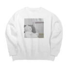 ねぼけまなこの遠くで聞こえる雨音 Big Crew Neck Sweatshirt