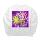 GOIPACTの【GOIPACT】SMOKING EVERY TIME Big Crew Neck Sweatshirt