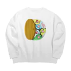 まめるりはことりの三密です！むちむちマメルリハさん【まめるりはことり】 Big Crew Neck Sweatshirt