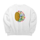 まめるりはことりの密です！マメルリハさん【まめるりはことり】 Big Crew Neck Sweatshirt