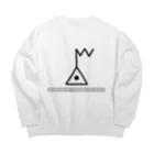 учк¡✼*の電子基準点 Big Crew Neck Sweatshirt