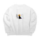 こんぺい工房のソーシャルディスタンスなハロウィン Big Crew Neck Sweatshirt