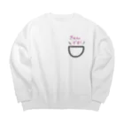 ももにゃんのポケットからきゅんです！ Big Crew Neck Sweatshirt