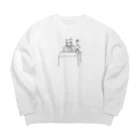 k_iの辞任にゃんこ Big Crew Neck Sweatshirt