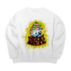 TRAVA design SHOPのハートブレイク Big Crew Neck Sweatshirt