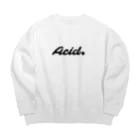 森の部屋のAcid ☺ Black Big Crew Neck Sweatshirt