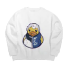 銀河くんショップのアヒル銀河くん Big Crew Neck Sweatshirt