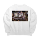 Mdk22の道後温泉 Big Crew Neck Sweatshirt