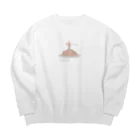 聖の物置のねこパスタ Big Crew Neck Sweatshirt