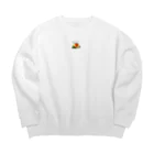 pinyako5502のpipopapo-26 主義主張 Big Crew Neck Sweatshirt