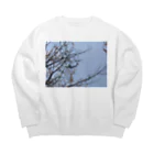 pomwoの飛行機好きなあなたへ Big Crew Neck Sweatshirt