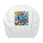 げんの都会ってうるさい Big Crew Neck Sweatshirt