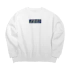 Rhinocerosの真夜中が今　box logo Big Crew Neck Sweatshirt