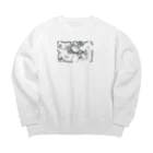 ぱ !のatokフレンズ Big Crew Neck Sweatshirt