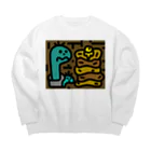 Msto_market a.k.a.ゆるゆる亭のレンガホットケーキとトンパ親子 Big Crew Neck Sweatshirt