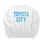 JIMOTOE Wear Local Japanの豊田市 TOYOTA CITY Big Crew Neck Sweatshirt