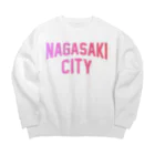 JIMOTO Wear Local Japanの長崎市 NAGASAKI CITY Big Crew Neck Sweatshirt