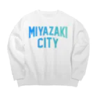 JIMOTO Wear Local Japanの宮崎市 MIYAZAKI CITY Big Crew Neck Sweatshirt